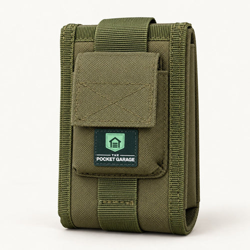PocketAir 150 Carry Case with The Pocket Garage branding on a warm off-white background.